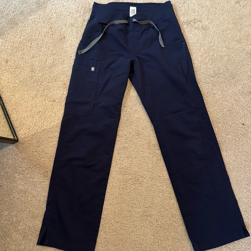 Figs navy blue Kade Cargo scrub pants
